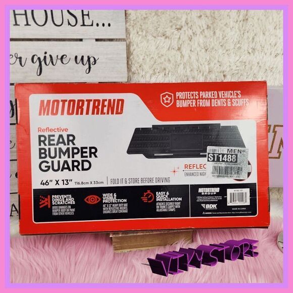 💕 NWT Motortrend Reflective Rear Bumper Guard 46" x 13" #7154 💕 - Picture 7 of 7